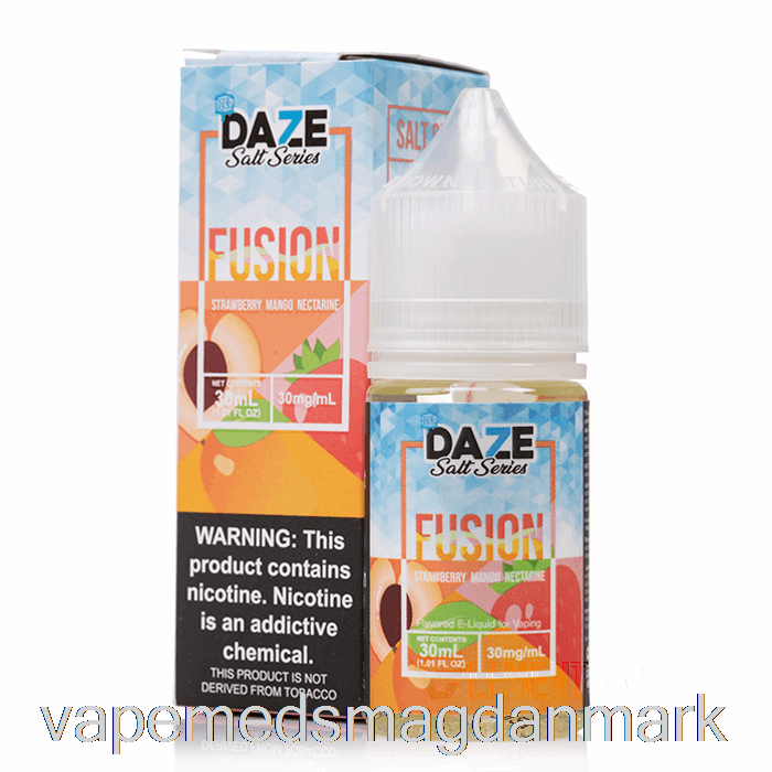 Vape Med Smag Iced Jordbær Mango Nektarin - 7 Daze Fusion Salt - 30ml 50mg